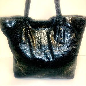 Kate Spade Snake Skin Large Black Tote